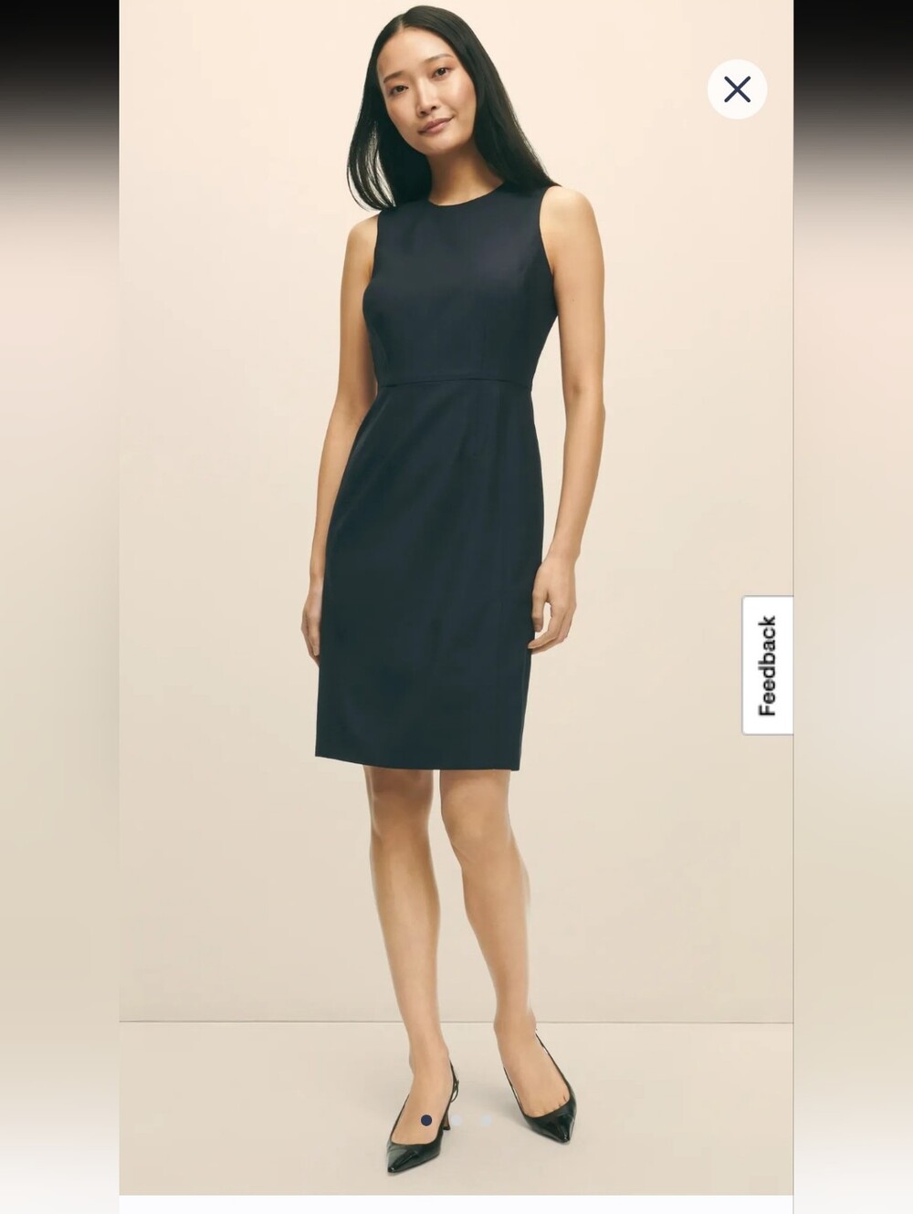 Brooks Brothers Sleeveless Black Sheath Dress